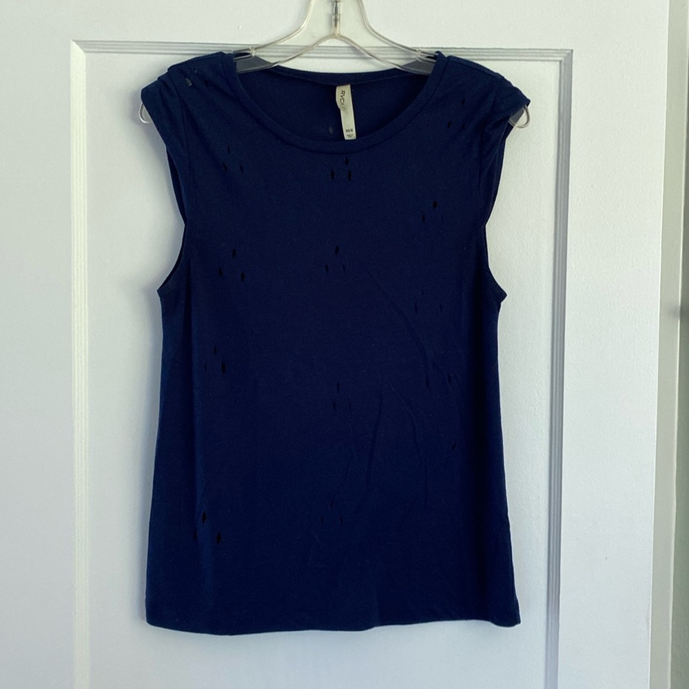 RVCA navy blue top, size XS/S.